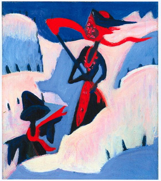 Ernst_Ludwig_Kirchner_-_Hexe_und_Vogelscheuche_im_Schnee_-_1930-32 -560 Ernst_Ludwig_Kirchner_-_Hexe_und_Vogelscheuche_im_Schnee_-_1930-32 -560